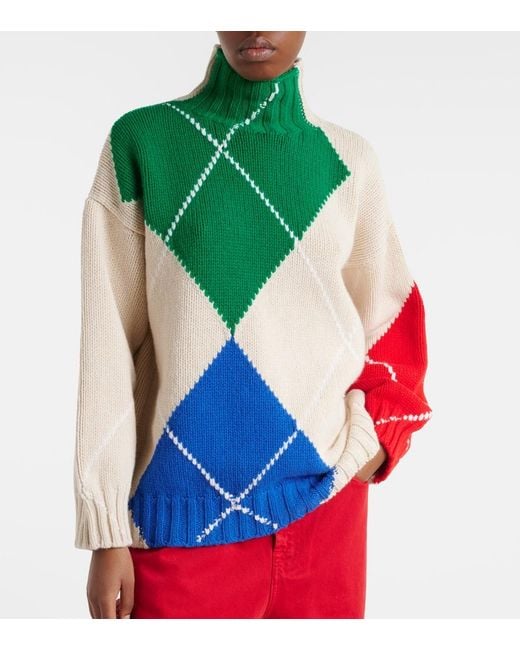 J.W. Anderson Green X Pringle Of Scotland Turtleneck Sweater