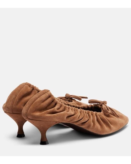 Herbert Levine Brown Gather Around 50 Suede Pumps