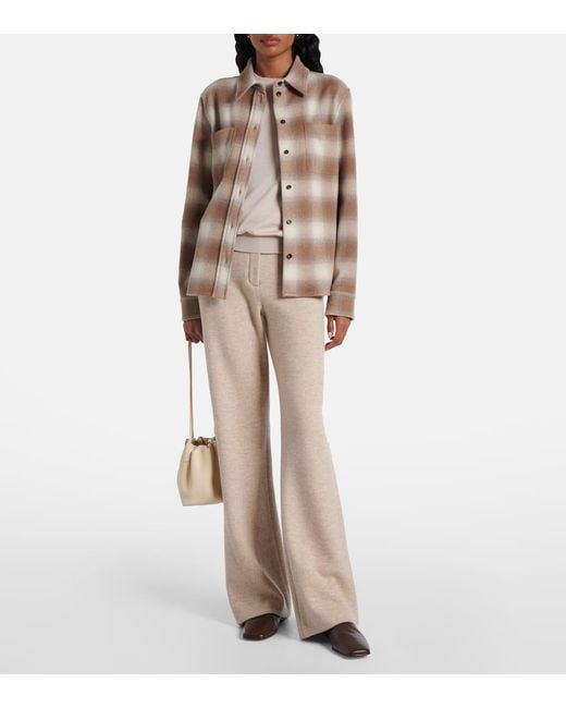 Camisa De Lana Y Cachemir A Cuadros Loro Piana de color Brown