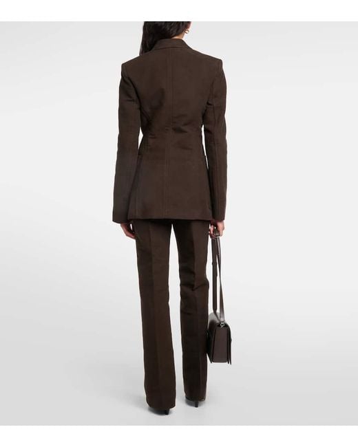 Totême  Black Blazer Aus Baumwolle