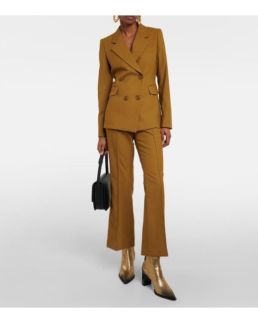 Dorothee Schumacher Green Double-Breasted Blazer