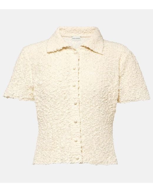 Camisa de boucle de mezcla de algodon Magda Butrym de color Natural