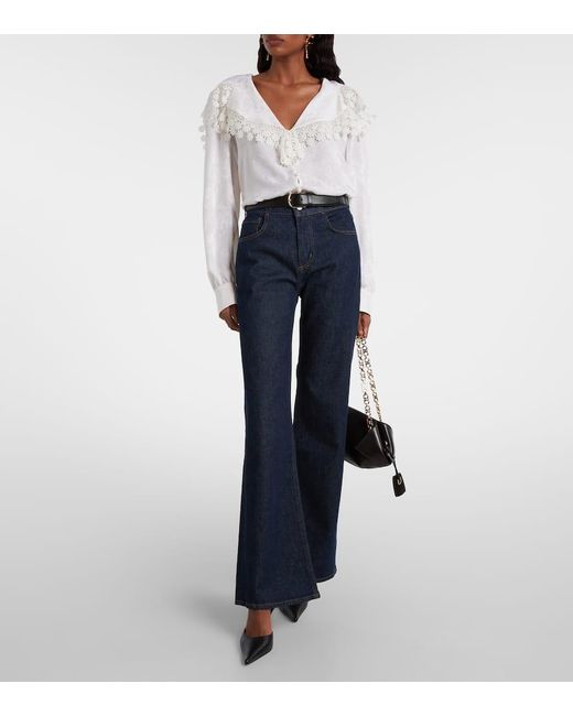 Citizens of Humanity Blue Kimberly High-Rise Flared Jeans
