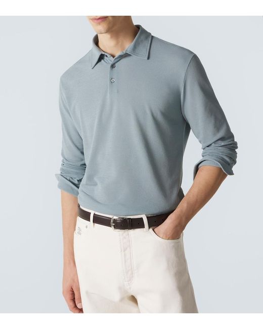 Polo De Algodon Slowear de hombre de color Blue