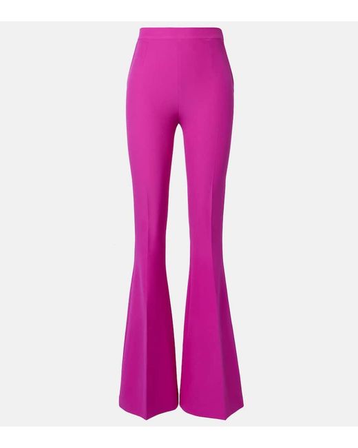 Safiyaa Pink High-Rise-Schlaghose