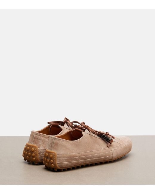 Tod's Brown Suede Sneakers