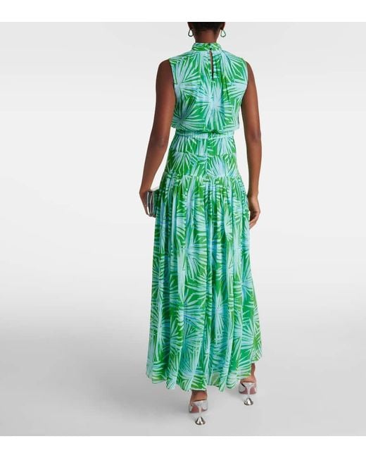 Diane von Furstenberg Green Bedrucktes Maxikleid Menon