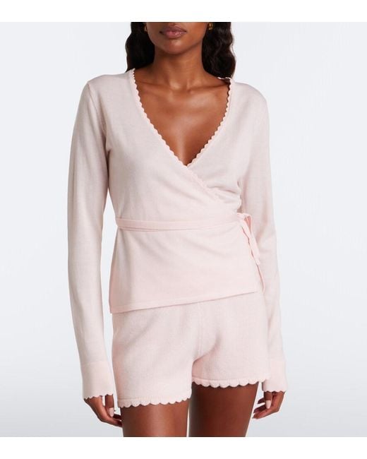 Posse Pink Maisie Knitted Wool Shorts