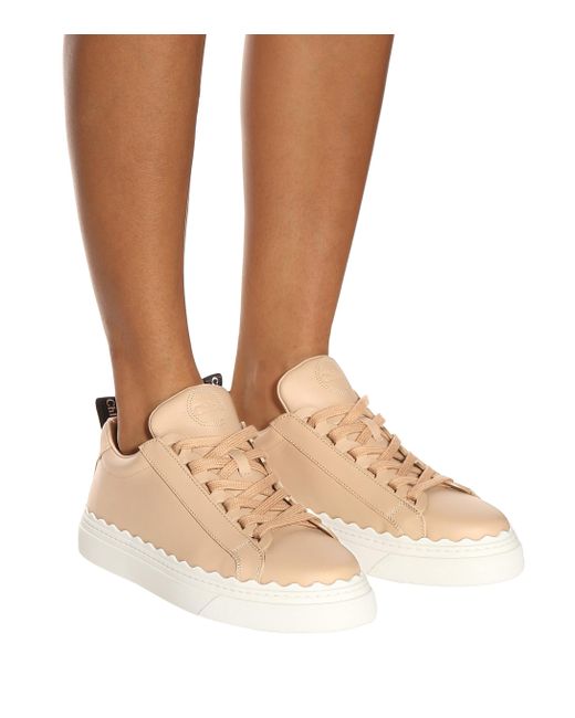 chloe scalloped trainers