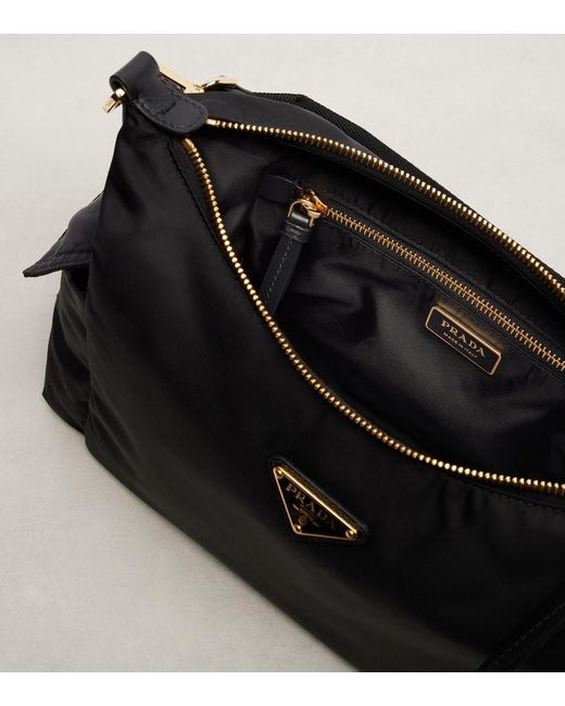 Prada Black Explore Re-Nylon Large Shoulder Bag