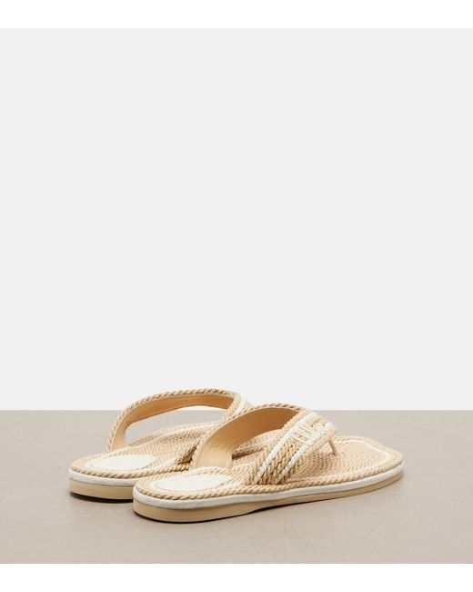 Chloé Natural Sand Thong Sandals