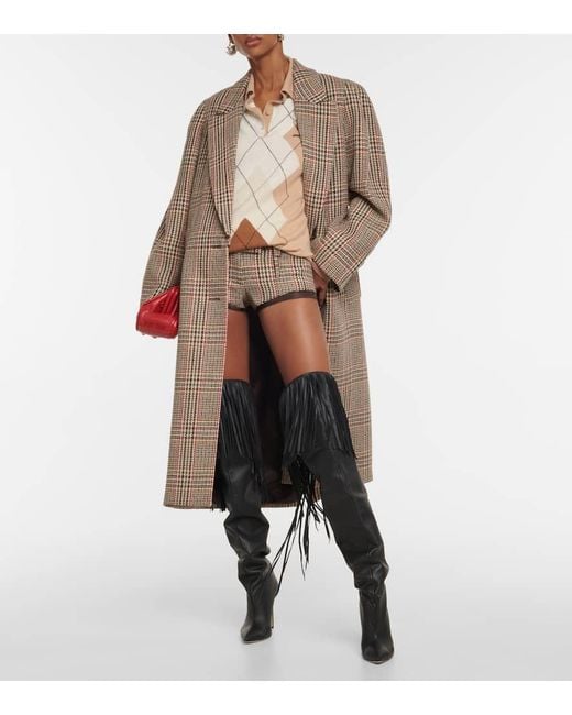 Paris Texas Black Fringed Leather Over-The-Knee Boots