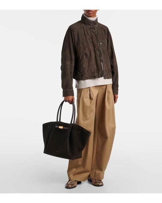 DeMellier London Black New York Leather Tote Bag