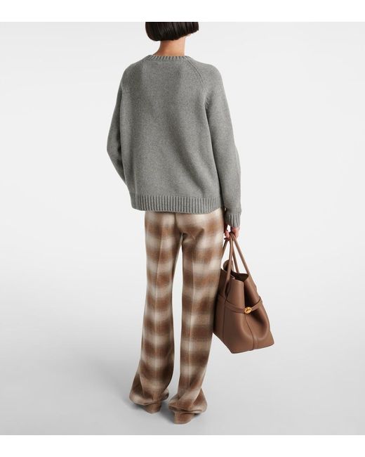 Loro Piana Gray Parksville Cashmere Sweater