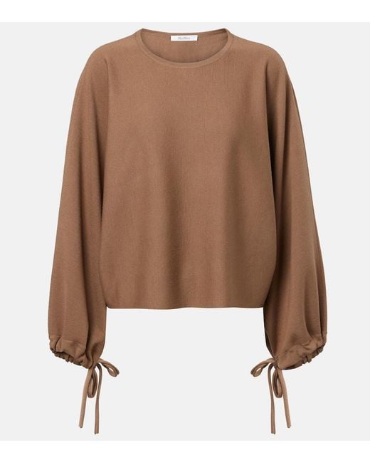 Max Mara Brown Frais Virgin Wool Sweater