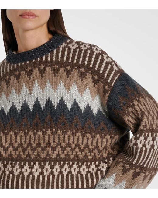 Pullover di Brunello Cucinelli in Brown