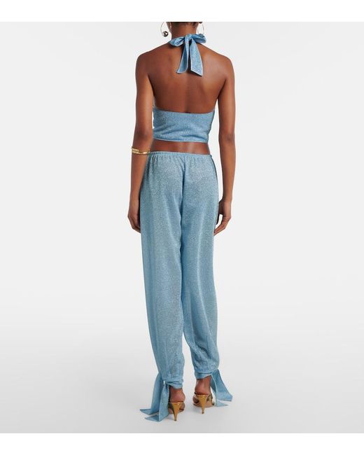 Oseree Blue Lumiere Balloon Pants