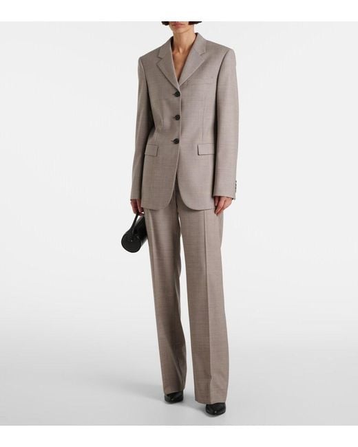The Row Gray Selene Wool Jacket