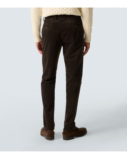 Pantaloni Regular di Sunspel in Black da Uomo