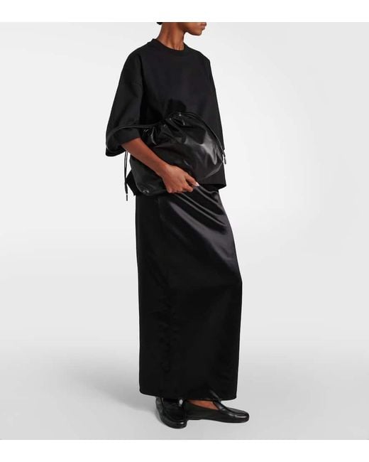 The Row Black Schultertasche Angy Aus Leder