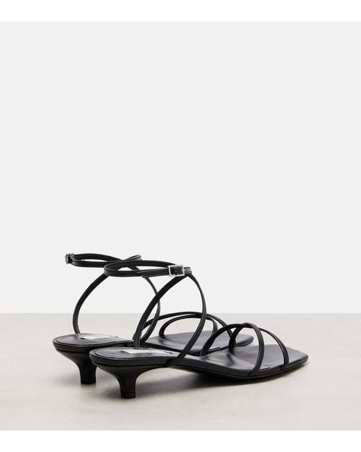 Totême  Black Leather Sandals
