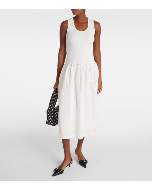 Proenza Schouler White Label Malia Cotton Poplin Midi Dress