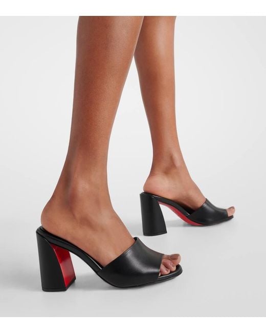 Mules Jane di Christian Louboutin in Black