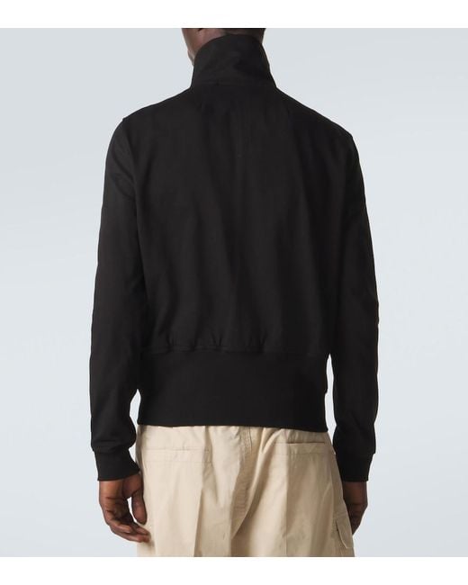 Rick Owens Black Cotton Jacket for men