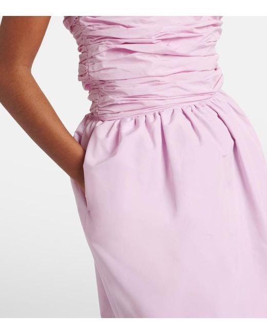 Patou Pink Gathered Halterneck Gown