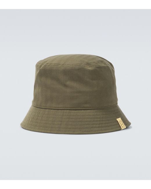 Visvim Dome Wool-blend Bucket Hat in Olive (Green) for Men | Lyst