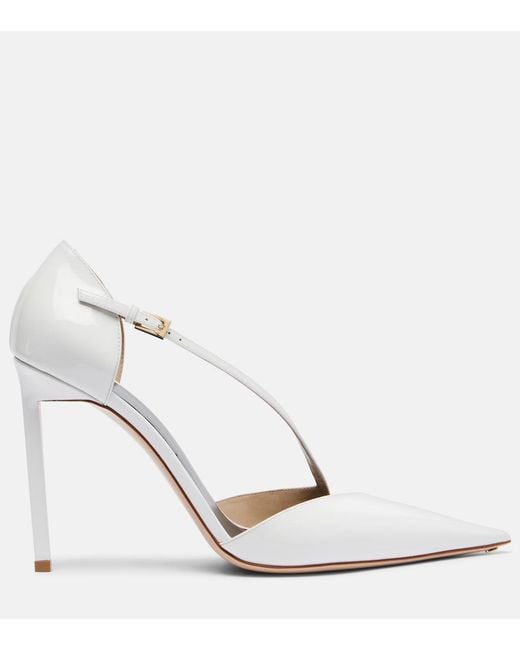 Tom Ford White 105 Patent Leather Pumps