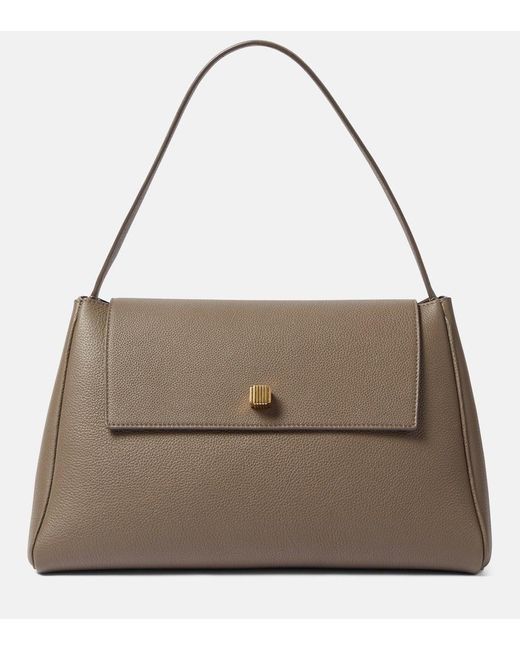 Khaite Brown Audrey Leather Tote Bag