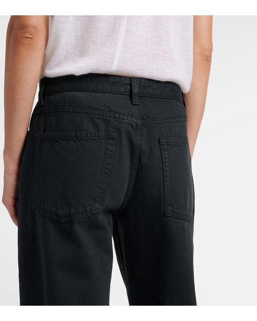 Jeans Eglitta A Gamba Larga E Vita Bassa di The Row in Blue