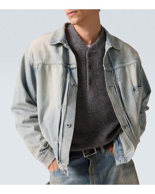 A.PRESSE Blue 1St Type Denim Jacket for men