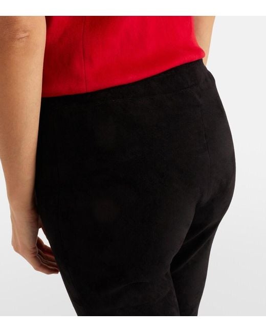 Stouls Black Willy Suede Capri Pants