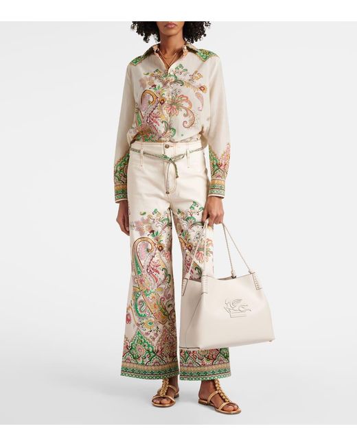 Borsa Libra Large di Etro in White