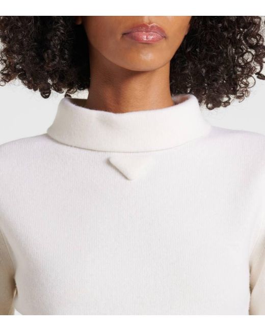 Prada White Virgin Wool Sweater