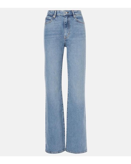Jeans Flared Arrow De Tiro Alto FRAME de color Blue