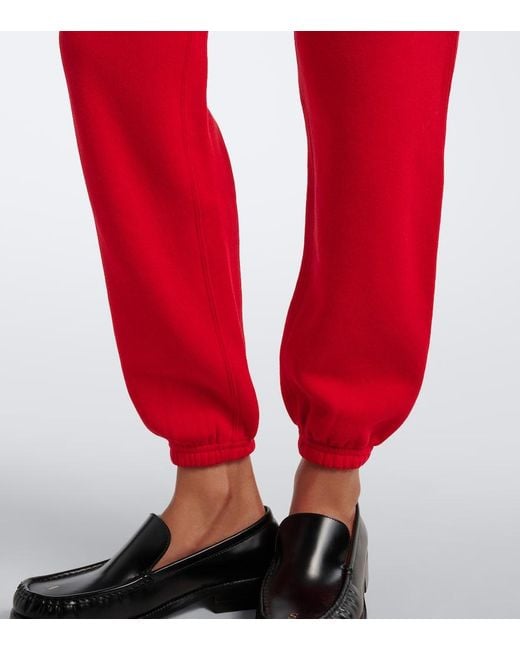 Polo Ralph Lauren Red Cotton-Blend Jersey Sweatpants
