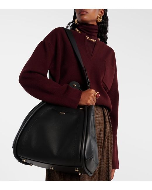 Sac Marin Small En Cuir Max Mara en coloris Black