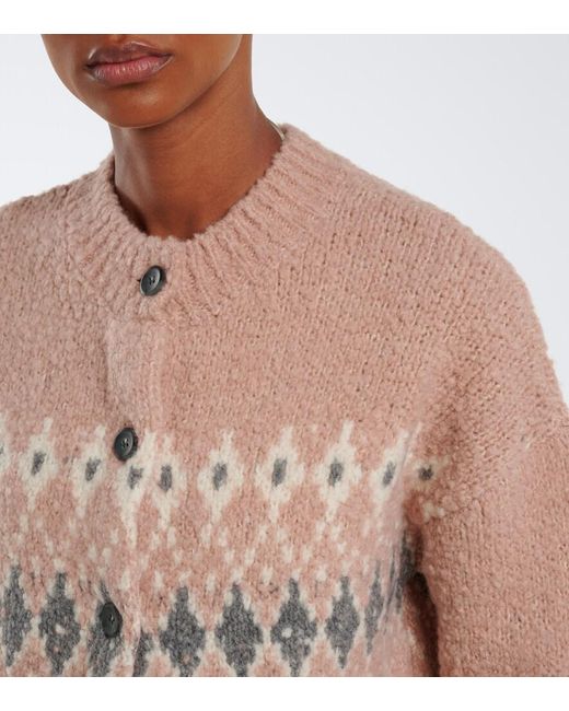 Altuzarra Natural Haven Fair Isle Wool Cardigan