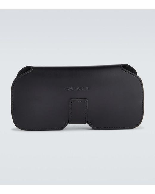 Saint Laurent Brown Round Acetate Sunglasses for men