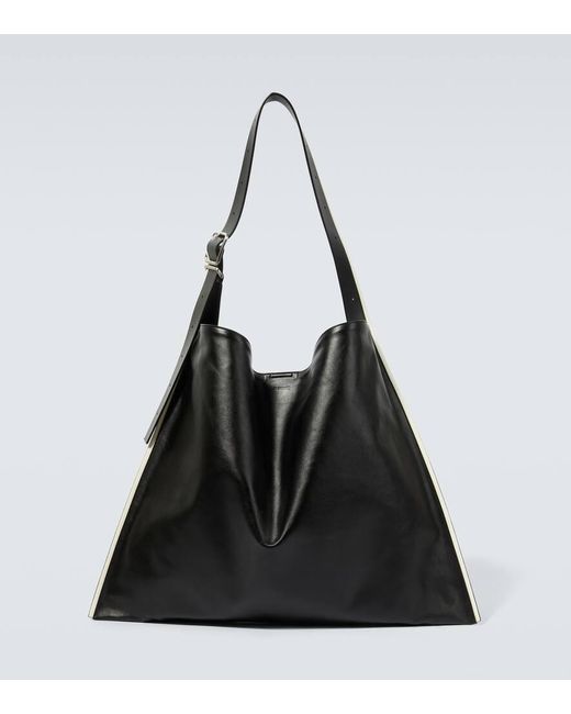 Jil Sander Leather Tote Bag in Black for Men | Lyst