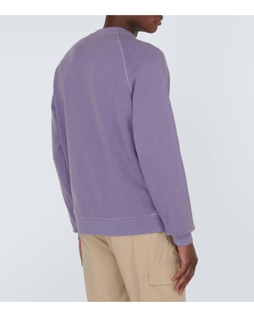 Sweat-shirt en coton Stone Island pour homme en coloris Purple