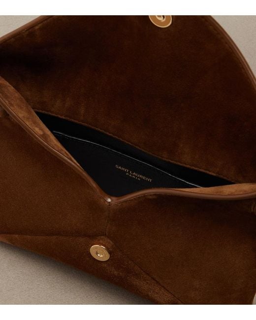 Bustina Cassandre Small di Saint Laurent in Brown