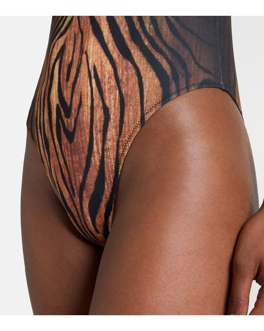 Maillot De Bain Trompe L'Oeil Jean Paul Gaultier en coloris Brown