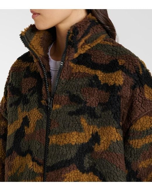 Vetements Brown Camo Fleece Jacket