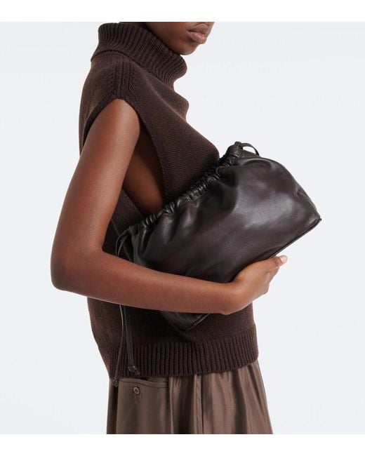 A.Emery Black Tobey Leather Clutch
