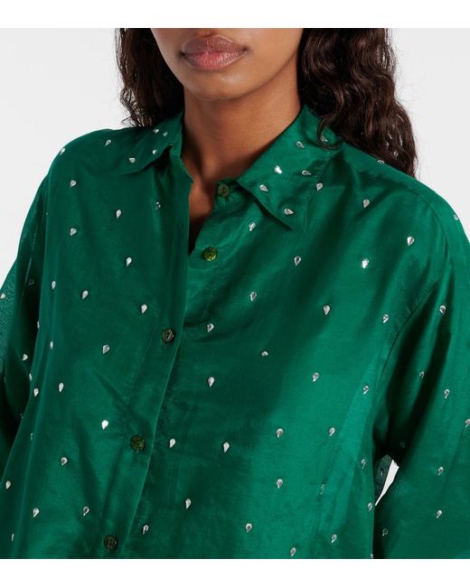 Camicia Gem di Oseree in Green