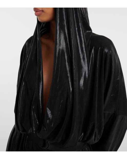 Robe en lame Norma Kamali en coloris Black